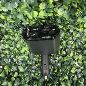 4‎ in 1 Retractable Car Charger USB-C USB-A Phone Tablet 12V Accessory Charger